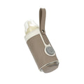 Leather Heating Bottle Bag with Three-speed Adjustment/ Bolsa calentadora para biberones de cuero con ajuste de tres velocidades