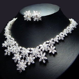 Elegant Necklace and Earring Set for Brides
