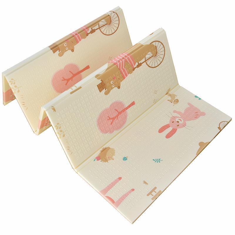 Thickened Cold Insulation Folding Baby Crawling Mat/ Alfombra plegable y acolchada para gatear (con aislamiento térmico)