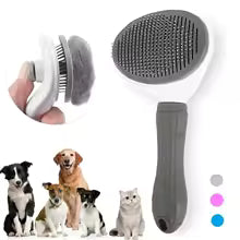 Pet hair removal brush