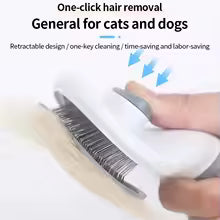 Pet hair removal brush